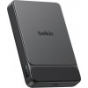 Belkin UltraCharge Pro Slim BPD022HQBK magnetinis išorinis akumuliatorius, 10000 mAh, juodas, su ekranu