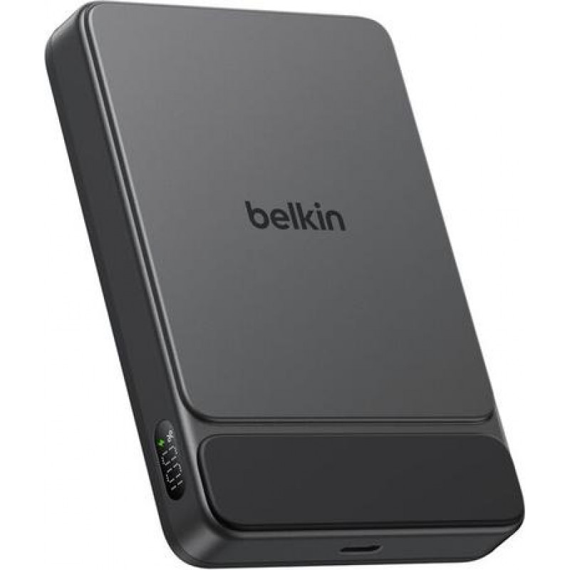 Belkin UltraCharge Pro Slim BPD022HQBK magnetinis išorinis akumuliatorius, 10000 mAh, juodas, su ekranu