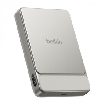 Belkin UltraCharge Pro Slim BPD022HQSA magnetinis Qi2 išorinis akumuliatorius, 10000 mAh, 25 W, USB-C