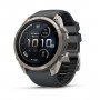 Garmin Fenix 9 Pro inReach išmanusis laikrodis, 51 mm, titano korpusas, grafito/juoda silikoninė apyrankė