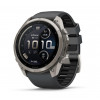 Garmin Fenix 9 Pro inReach išmanusis laikrodis, 51 mm, titano korpusas, grafito/juoda silikoninė apyrankė