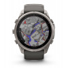 Garmin Fenix 9 Pro inReach išmanusis laikrodis, 51 mm, titano korpusas, grafito/juoda silikoninė apyrankė