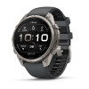Garmin Fenix 9 Pro išmanusis laikrodis, 47 mm, titano korpusas, grafito/juoda silikoninė apyrankė