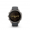 Garmin Fenix 9 Pro išmanusis laikrodis, 47 mm, titano korpusas, grafito/juoda silikoninė apyrankė