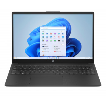 HP 15-fd0120ng 15,6 colio FHD nešiojamasis kompiuteris, Intel N250, 8 GB RAM, 128 GB UFS, Windows 11, vokiška klaviatūra (QWERTZ)