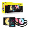 Corsair iCUE LINK TITAN II 360 RX LCD AIO skysčio aušintuvas, 360 mm, RGB, juodas, CW-9061045-WW