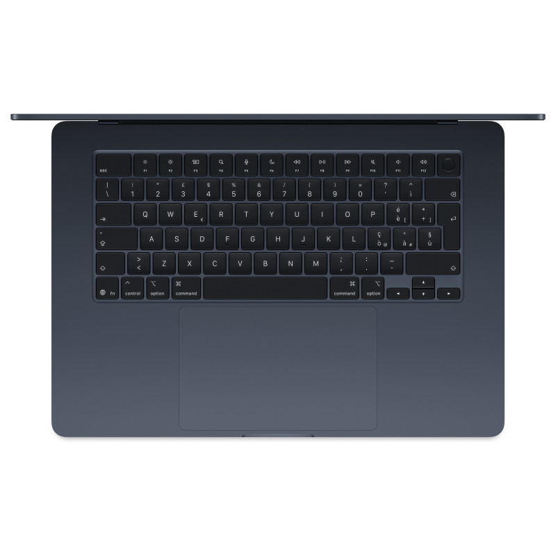 Apple MacBook Air 15 M5 nešiojamasis kompiuteris, 32 GB RAM, 512 GB SSD, vidurnakčio spalvos, vokiška klaviatūra, 70 W USB-C maitinimo adapteris