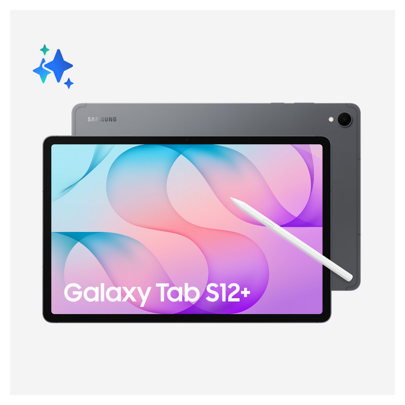 Samsung Galaxy Tab S12+ SM-X840NZAREUB Wi-Fi planšetinis kompiuteris, 12,6 colio, 12 GB RAM, 256 GB, pilkos spalvos