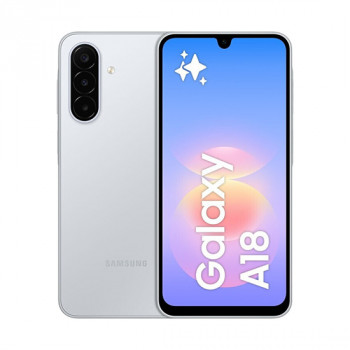Samsung Galaxy A18 4G SM-A185FZSDEUE išmanusis telefonas su dviem SIM kortelėmis, 4 GB RAM, 128 GB, sidabrinės spalvos