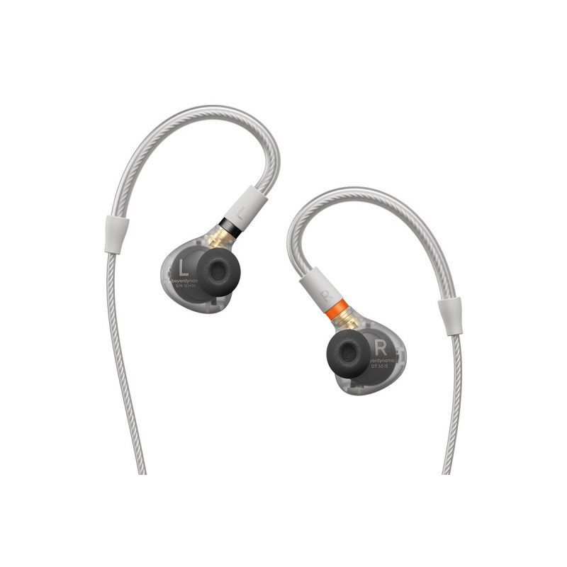 Beyerdynamic DT 30 IE Premium į ausis įkišamos ausinės scenai, permatomos