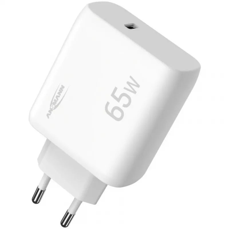 Ansmann Home Charger HC165PD USB įkroviklis, 1x USB-C, PPS, PD, Quick Charge, 65 W, baltas