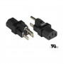 Good Connections PA-4530S maitinimo adapterio kabelis JAV B tipo (NEMA 5-15P) – IEC 60320 C13, UL, juodas