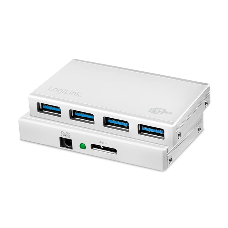 LogiLink UA0421 USB 3.0 šakotuvas, 4 prievadai, su maitinimo šaltiniu