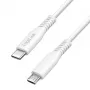 LogiLink CU0240 USB 2.0 Type-C kabelis, USB-C kištukas – micro USB kištukas, 480 Mbps, 12 W, baltas, 0,3 m