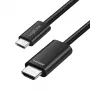 LogiLink UA0471 USB 3.2 Gen1 Type-C į HDMI kabelis, 4K/30 Hz, pintas, juodas, 3 m