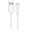 LogiLink CU0319 USB 2.0 Type-C kabelis, A/M į C/M, 480 Mbps, 60 W, nailoninis, baltas, 0,15 m