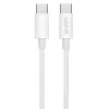 LogiLink CU0339 USB 2.0 Type-C kabelis, C/M į C/M, 480 Mbps, 60 W, nailoninis, baltas, 0,15 m