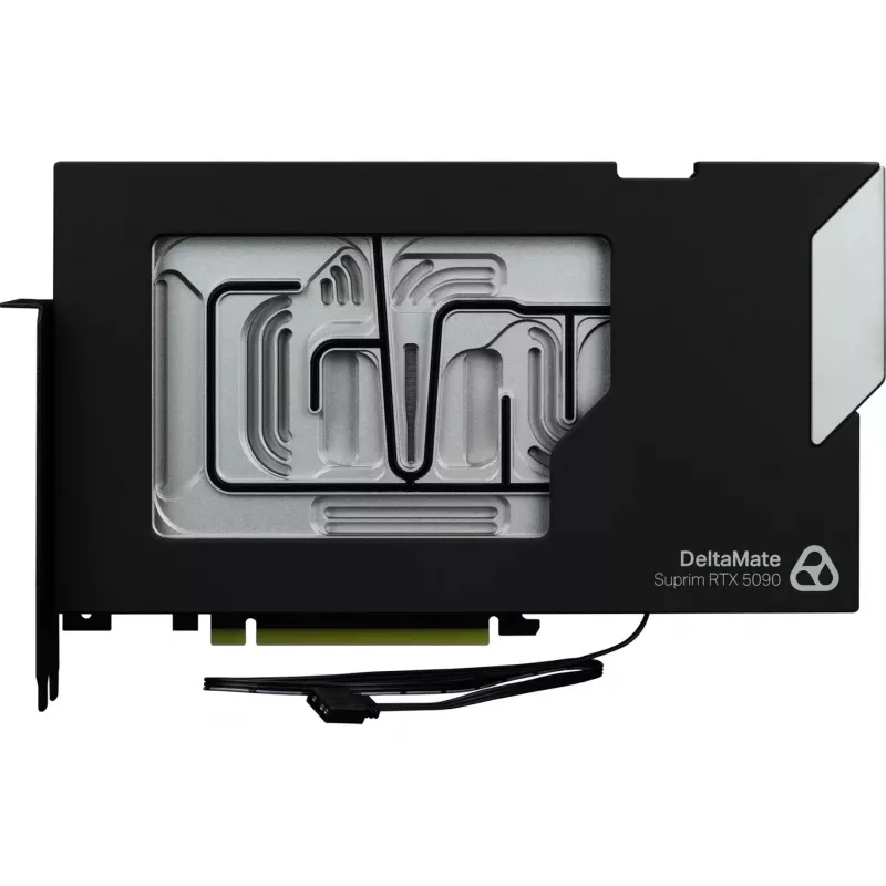 Thermal Grizzly DeltaMate GPU vandens blokas, skirtas Suprim 5090, juodas/sidabrinis