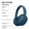 Sony WH-CH730N Bluetooth ausinės per ausis su mikrofonu, mėlynos