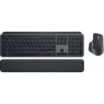 Logitech MX Keys S Combo 920-011613 klaviatūros ir pelės rinkinys, belaidis RF + Bluetooth, QWERTY Jungtinės Karalystės anglų išdėstymas, grafito spalvos