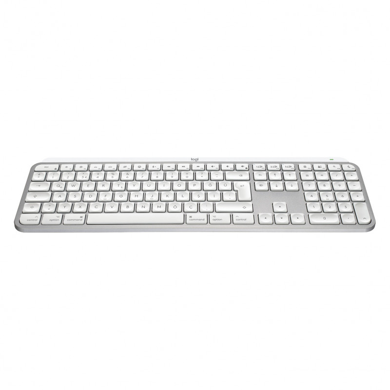 Logitech Master Series MX Keys S for Mac 920-011628 klaviatūra, šveicariškas (CH) išdėstymas, šviesiai pilka