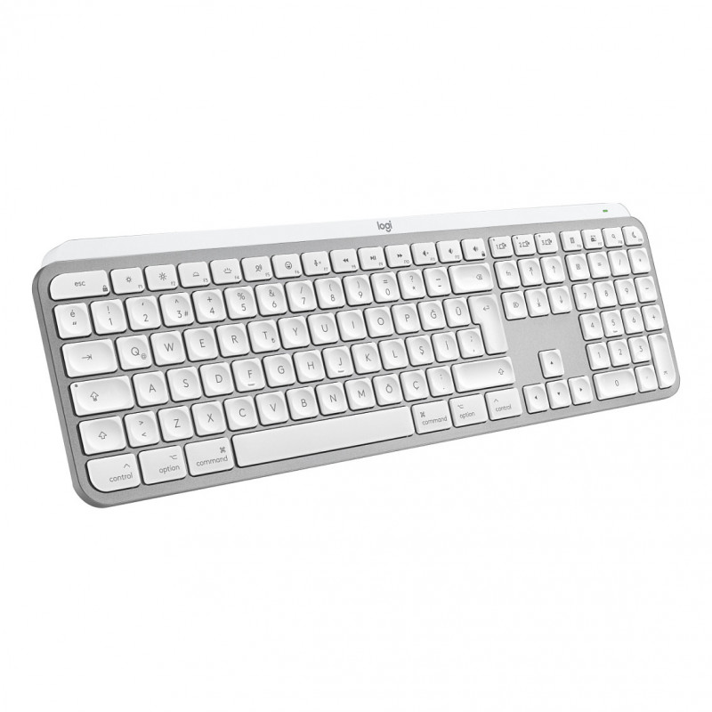 Logitech Master Series MX Keys S for Mac 920-011628 klaviatūra, šveicariškas (CH) išdėstymas, šviesiai pilka