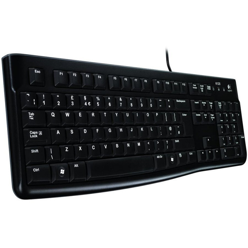 Logitech K120 920-002487 USB klaviatūra, estiškas išdėstymas