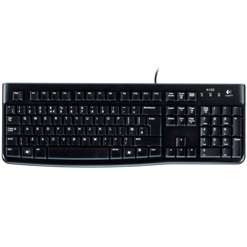 Logitech K120 920-002487 USB klaviatūra, estiškas išdėstymas
