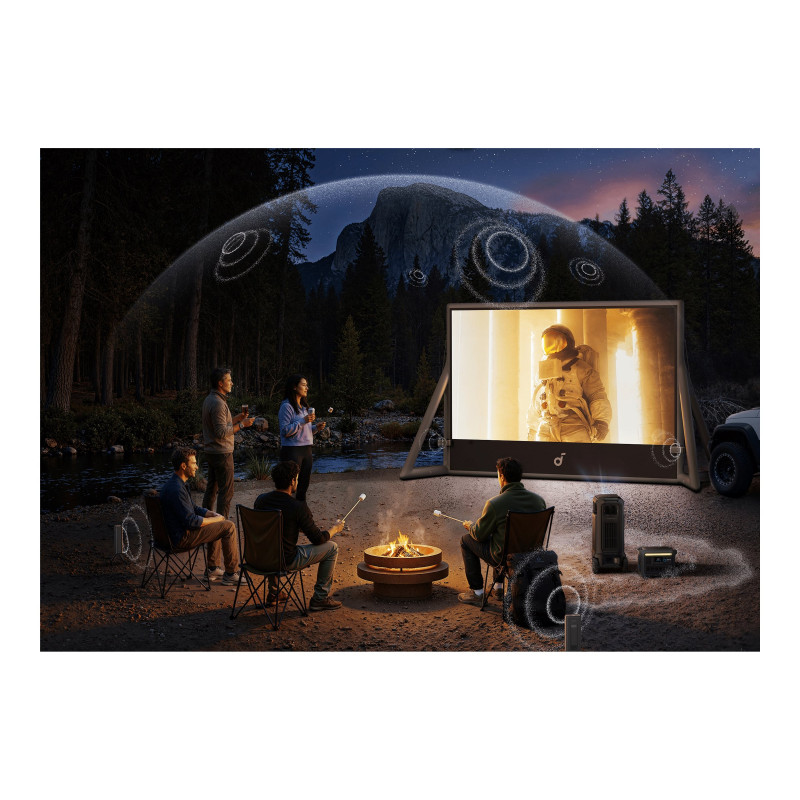 Anker Nebula X1 Pro (D21513F1) projektorius, 4K UHD (3840 x 2160), 3500 ANSI liumenų, Wi-Fi, juodas