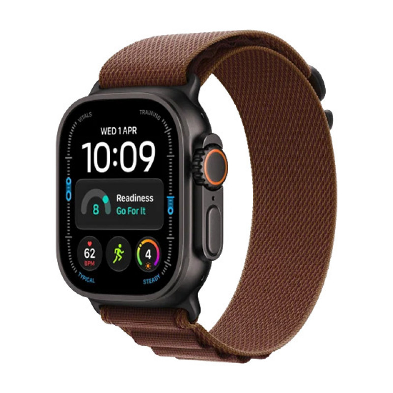 Apple Watch Ultra 4 (2026) išmanusis laikrodis, 5G, 49 mm, juodo titano korpusas, bordo Alpine Loop, M