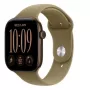 Apple Watch Series 12 GPS išmanusis laikrodis, 42 mm, tamsiai bronzinės spalvos aliuminio korpusas, alyvuogių spalvos Sport dirželis M/L