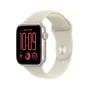 Apple Watch SE 3 išmanusis laikrodis, GPS + Cellular, 44 mm, žvaigždžių šviesos spalvos aliuminio korpusas, smėlio spalvos sportinė apyrankė S/M