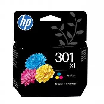HP 301XL rašalo kasetė, spalvota, 300 psl.