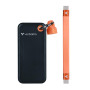 Verbatim Pocket 32285 nešiojamasis SSD, 512 GB, USB 3.2 Type-C, juoda/oranžinė