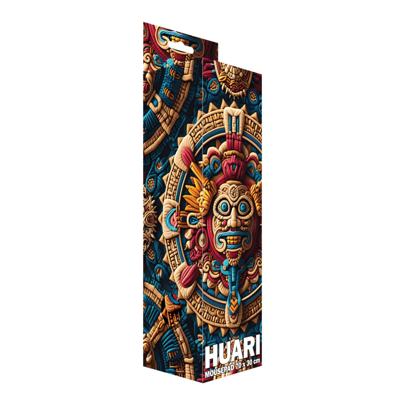 Sbox HUARI XL MP-05 pelės kilimėlis, 700x300 mm, juodas su raštu