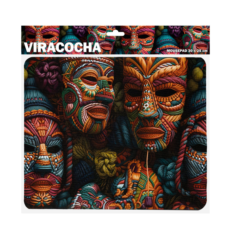 Sbox VIRACOCHA M MP-07 pelės kilimėlis, 300x250 mm, juodas su raštu