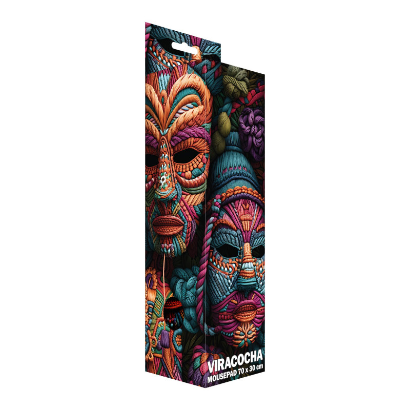 Sbox VIRACOCHA XL MP-07 pelės kilimėlis, 700x300 mm, juodas su raštu