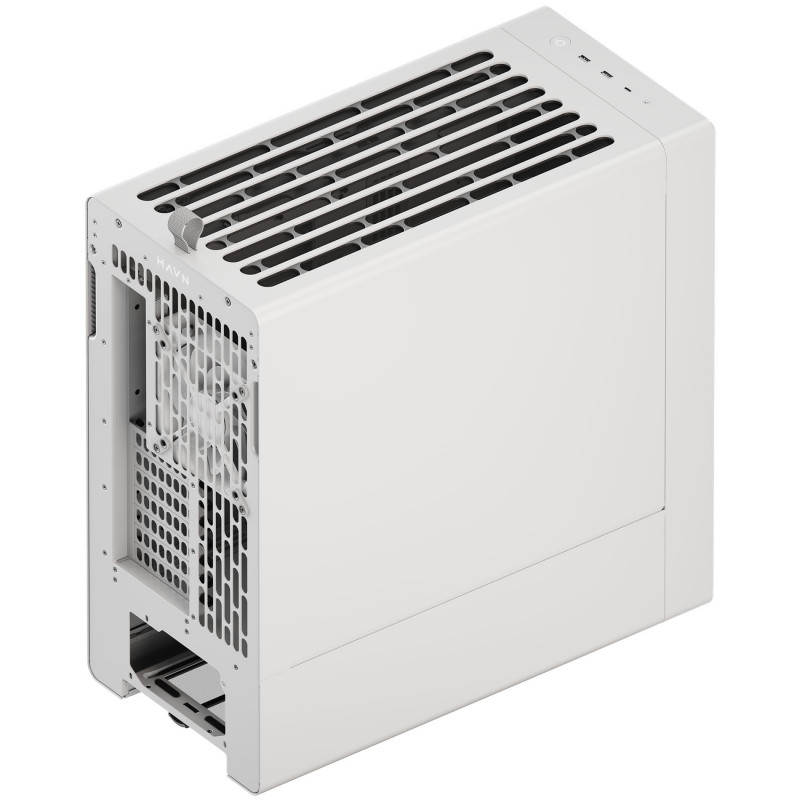 HAVN BF 360 Flow Solid kompiuterio korpusas, Midi Tower, E-ATX, baltas