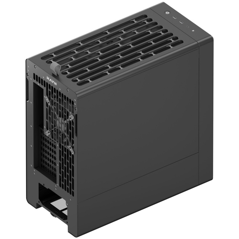 HAVN BF 360 Flow Solid kompiuterio korpusas, Midi Tower, E-ATX, juodas
