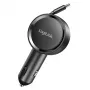LogiLink PA0400 automobilinis USB-C įkroviklis, 1 prievadas, PD 3.0, 30 W, įtraukiamas kabelis, 0,8 m