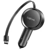 LogiLink PA0400 automobilinis USB-C įkroviklis, 1 prievadas, PD 3.0, 30 W, įtraukiamas kabelis, 0,8 m