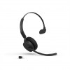 Jabra Evolve3 45 MS Mono ausinės su mikrofonu ir Link 390c, Bluetooth, juodos