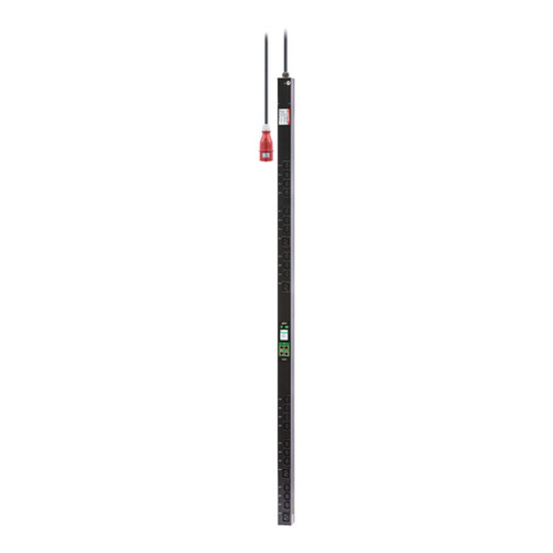 APC Easy PDU EPDU2116SMBO spintos maitinimo paskirstymo blokas su išvesčių matavimu ir valdymu, ZeroU, 16 A, 230 V, 20 x C13 ir 4 x C19, 3 m laidas