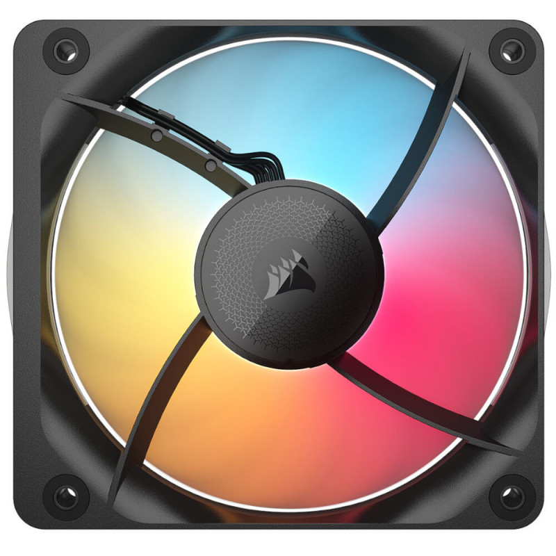 Corsair iCUE LINK RX120 II RGB PWM ventiliatorius CO-9051057-WW, 120 mm, 1 vnt., juodas