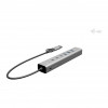 i-tec CAHUBMETAL6LANPD USB-C/USB-A metalinis šakotuvas, 6 prievadai, Gigabit LAN, Power Delivery 85 W, sidabrinis