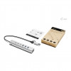 i-tec CAHUBMETAL6LANPD USB-C/USB-A metalinis šakotuvas, 6 prievadai, Gigabit LAN, Power Delivery 85 W, sidabrinis