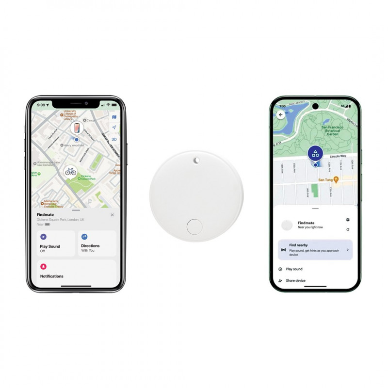 XD Design FindMate Dual RCS sekiklis P301.6203, Apple Find My ir Android Find Hub, IPX5