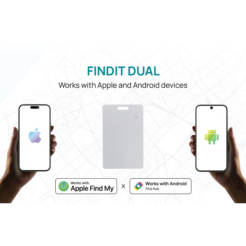 XD Design Connects FindIt Dual RCS piniginės sekimo kortelė, Apple Find My ir Android Find Hub, P301.6403