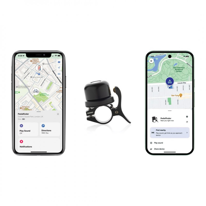XD Design Connects Bike Finder Dual dviračio skambutis su sekikliu, Apple ir Android Find, IPX6, P301.1401