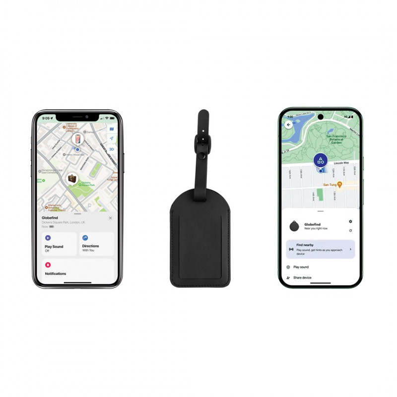 XD Design Connects Globefind Dual RCS bagažo sekiklis, Apple ir Android Find, P301.5701